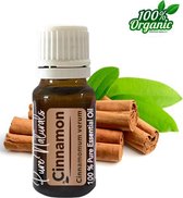 Cinnamon (Kaneel) etherische Olie 10 ml | Kaneel olie | 100% PUUR | Biologisch | Essentiële olie Aromatherapie | Olie diffuser | Geschikt voor inname | Pure Naturals