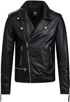 GILL'S LEGACY - Heren Leren Jas - Biker Jack - 100% Lamsleer