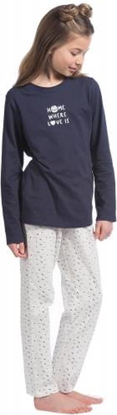 Eskimo meisjes pyjama - Home Love - 116 - Marine