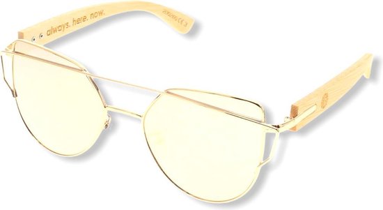 BEINGBAR Eyewear "Model 7" Sustainable Bamboo Sunglasses