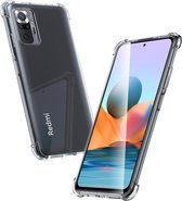 Hoesje Geschikt voor Xiaomi Redmi Note 10 Pro/Pro Max hoesje - transparant hoesje - ShockProof cover tpu - siliconen - case - hoes - clear