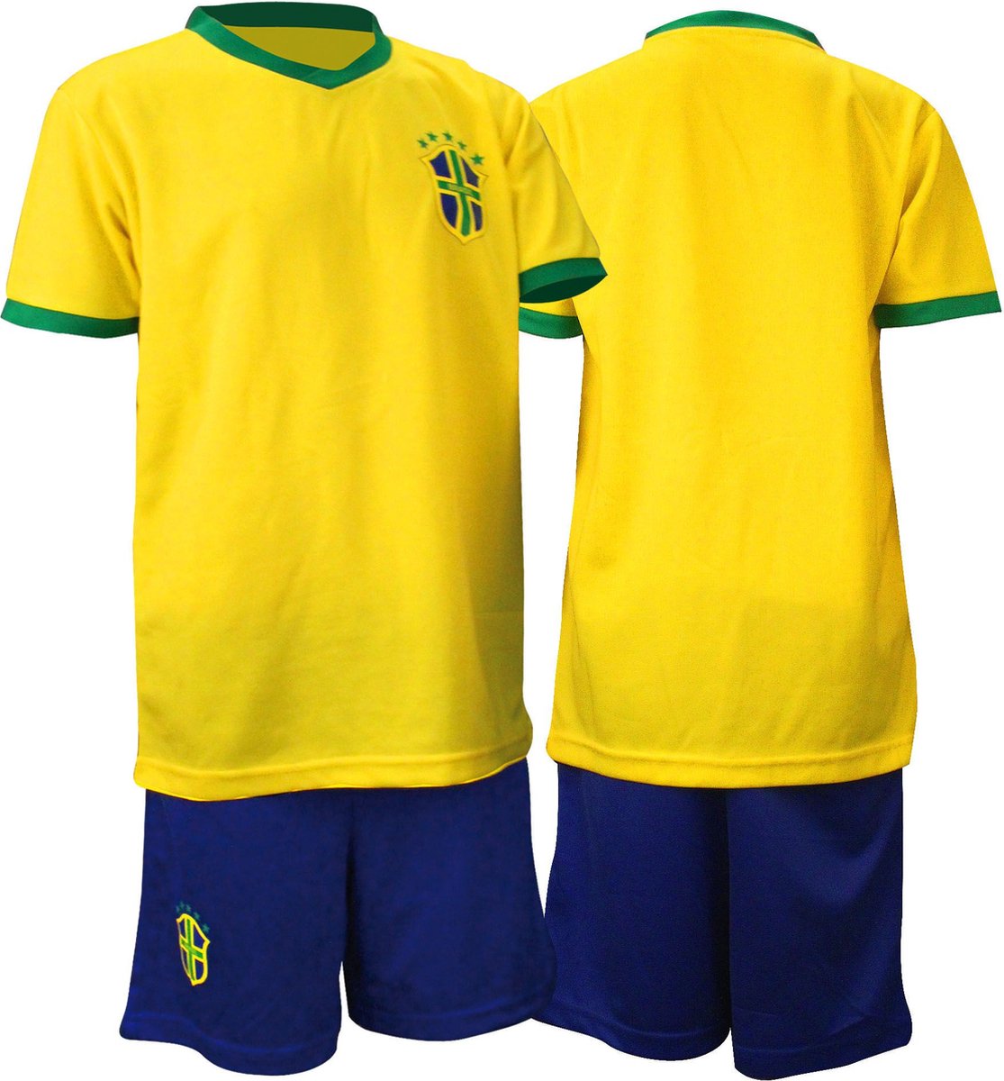 Voetbalset Supporter - Junior - Geel/Blauw/Groen - 104