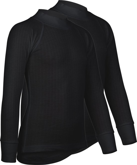 Avento Thermoshirt manches longues Junior - Pack de 2 - Zwart - Taille 164  | bol.com