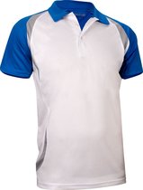 Avento Sportpolo - Heren - Wit/Kobalt/Grijs - M