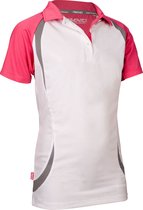 Avento Sportpolo - Meisjes - Wit/Roze/Grijs - 128