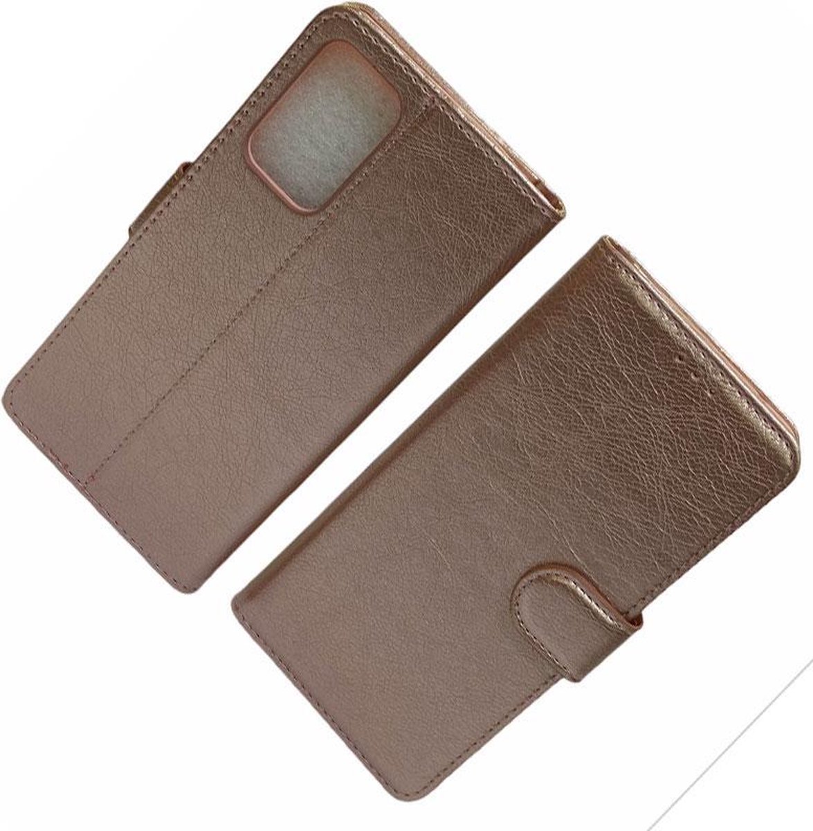 Galaxy S20 Plus roze goud Hoesje Book Case Hoes Cover Portemonnee - S20 Plus Hoes Wallet Case Hoesje