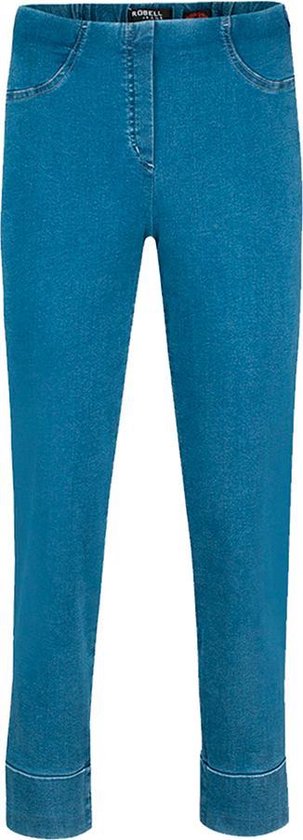 Robell Bella 09 Dames Comfort Jeans 7/8 Lengte - Jeans Blauw - EU48