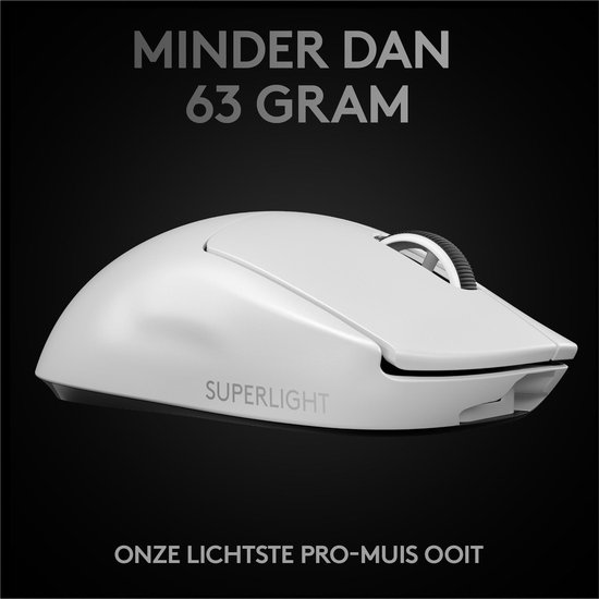 Logitech G Pro X SUPERLIGHT - Draadloze Gaming en eSports Muis - Wit