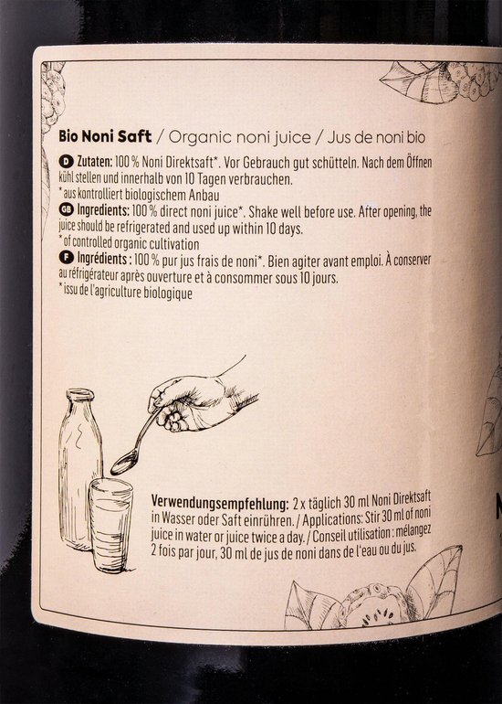 KoRo - Bio nonisap 100% 1 L van Koro — afbeelding 4