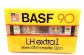 BASF LH extra I 90 Audio Cassette 132m / Uiterst geschikt voor alle opnamedoeleinden / Sealed Blanco Cassettebandje / Cassettedeck / Walkman / BASF cassettebandje.