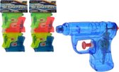 Waterpistolenset Aqua Fun 8 Stuks 11 Cm waterpistool - waterpret - water - water pistool 2xgeel,2xblauw,2xgroen,2xroze - waterpistolen - kinderwaterpistool