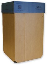 Kartonnen 240L Prullenbak - Blauwe Deksel Kliko - Duurzaam Karton - Hobbykarton - KarTent
