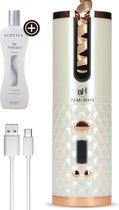 Beau Hair® Automatische Krultang – Draadloze Haarkruller - USB Oplaadbaar – Inclusief Biosilk Therapy Serum 15 ml – Warmte Controle – Complete Set - Powerbank