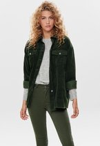 Only Jas Onlbitten Life Cord Shacket Pnt Noo 15182101 Forest Nght Dames Maat - S