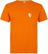 Cadeautip! T-shirt WK voetbal | Oranje T-shirt | EK voetbal shirt | Man T-shirt - witte opdruk
