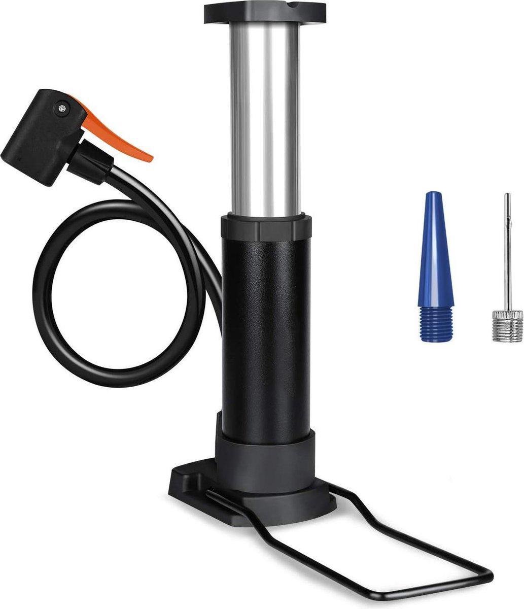 Prival Fietspomp - Vloerpomp - Voetpomp - Universeel - Motor - Modern - Zwart