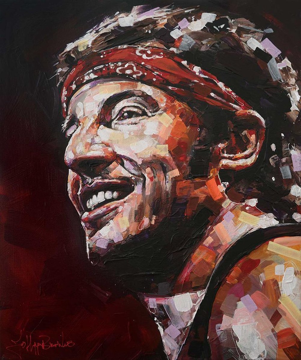 Bruce Springsteen - Canvasdoek - 50 x 70 cm