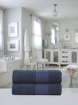 Luxe Handdoeken Set - Handdoek - Douchelaken - 70x140cm - 100% Zacht Katoen - Denim Blauw - 2 stuks