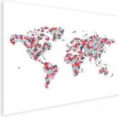 Wereldkaart Butterfly Earth - Poster 60x40