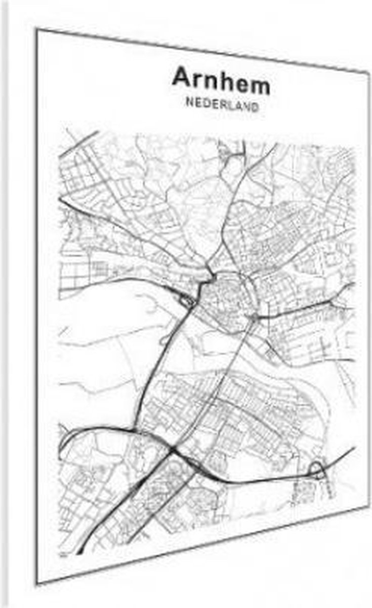 Stadskaart Arnhem - Poster 60x40