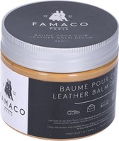 Famaco meubel leder poets cream - Leather balm 300 ml kleur 345 blue marine. Baume Lederen balsem herstelt: lederen meubels, kleding en lederwaren.