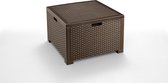 Kussen/Opbergbox B:Rattan Kunststof Bruin 69,5 X 48 X 37Cm