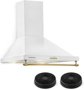 Klarstein Montblanc afzuigkap - wandschouw - circulatieset - 610 m³/h - 3 standen - Set van 2 actief koolfilter - rvs behuizing - klasse A