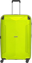 Packenger koffer - Stille koffer met harde cover- XL - 81x50x29cm - 109L - 5Kg - dubbele wielen (360°) - nummer combinatie slot - groen