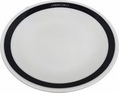 Urban Daily small blanc Assiette / Plat avec bord noir ø12 cm