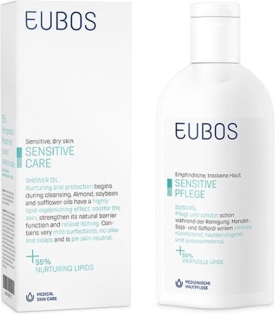 Eubos Sensitive Shower Oil F Olie Droge/Zeer Droge Huid