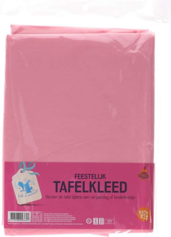 PLULON Tafelkleed met stippen, wit en roségoud, rechthoekig