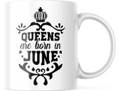 Verjaardag Mok Queens are born in june