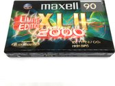 Limited Edition Maxell XLII 90 Black Magnette Type II Cassettebandje - Uiterst geschikt voor alle opnamedoeleinden / Sealed Blanco Cassettebandje / Cassettedeck / Walkman.