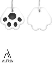AlphaServiceTech® | Apple Airtag-Sleutelhanger Hond Halsband - Airtag Sleutelhanger- Siliconen Beschermhoes - bescherm case- Bescherm hoesje voor Airtags - Beschermhoesje | Zwart