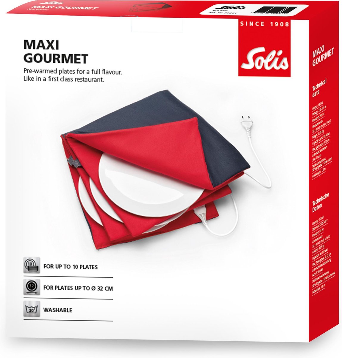 Solis Chauffe-assiettes Maxi Gourmet Typ 865