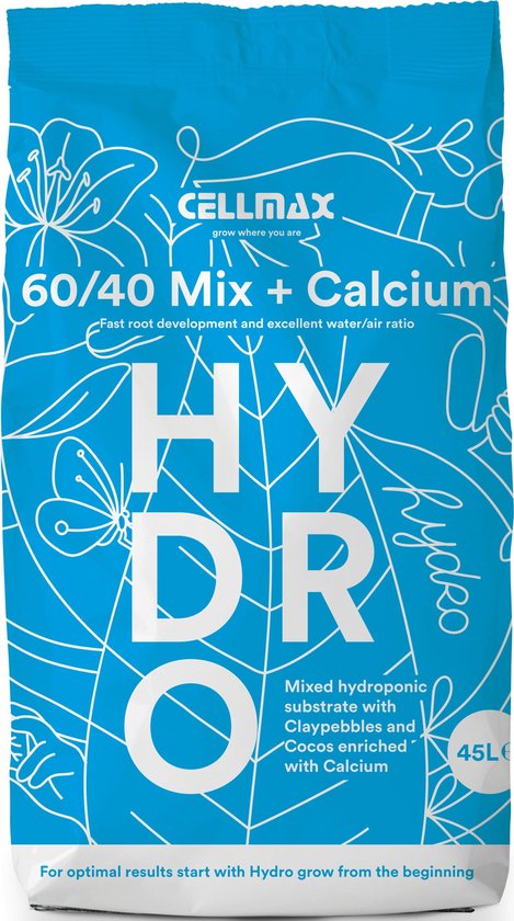 Cellmax 60/40+ Mix - Kokos - Hydrokorrels - 45 liter