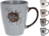 Siaki Coffee mok, kop, beker voor koffie, thee en Senseo, 200 ml, 4 stuks