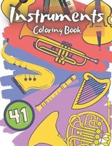 Instruments Coloring Book