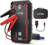 Utrai Power Bank 2000A Jump Starter - Chargeur de batterie - Chargeur de voiture portable - Étui de rangement antichoc - Zwart/ Rouge