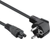Allteq - Câble d'appareil Schuko vers C5 - 1,5 mètre - Zwart
