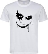 Wit T-Shirt met “ The Joker “ print Zwart  Size XXXL