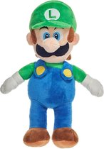 Luigi pluche knuffel XXL 62 cm | Nintendo Super Mario Bros Luigi| Grote XL Plush speelgoed | Bekend van Mario Lego en Mario Kart