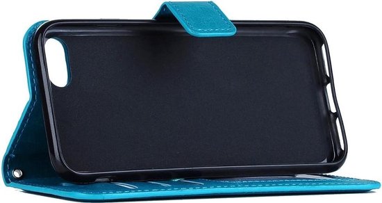 Portemonnee Book Case Hoesje Geschikt voor: iPhone 6 / 6S - turquoise