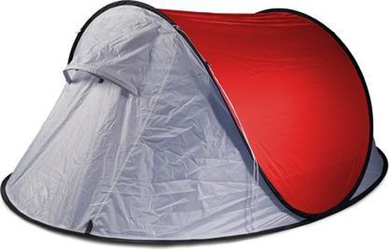 White Dragon 3 persoons pop-up tent - festival tent - Rood - | bol.com