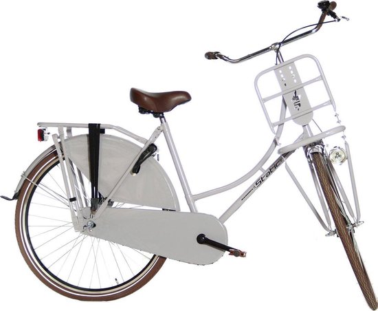Oma De Luxe 28 inch - Mat Grijs - Dames Transportfiets | bol.com