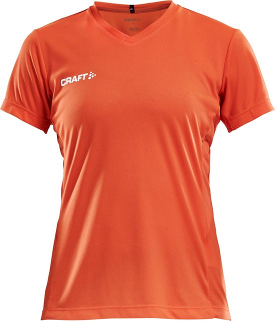 Craft Squad Jersey Solid Sports Shirt - Taille L - Femme - orange - blanc