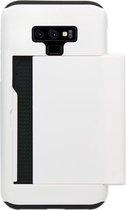 ADEL Kunststof Back Cover Hardcase Hoesje voor Samsung Galaxy Note 9 - Pasjeshouder Wit