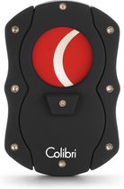 Colibri CU100T21-sigarensnijder in zwart met rood