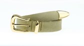 Elvy Fashion - Belt 25839 Suede - Ecru Gold - One Size