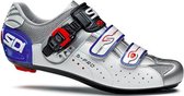 Sidi Scarpe Genius 5-Pro - Racefietsschoenen - Steel Wit Zilver Blauw - Maat 52